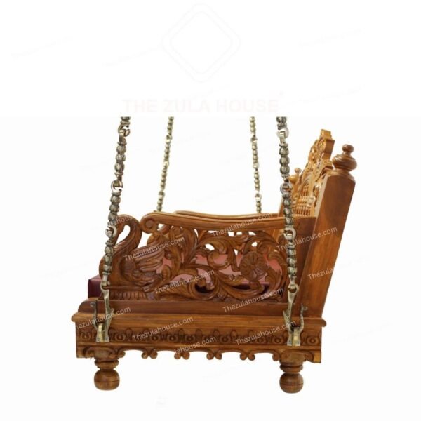 WS 001 - ELEPHENT CARVING SWING -WOODEN JHULA