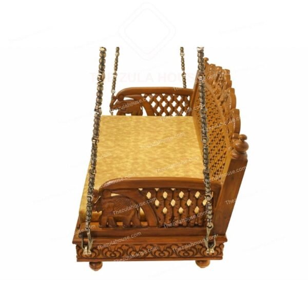 WS 001 - ELEPHENT CARVING SWING -WOODEN JHULA