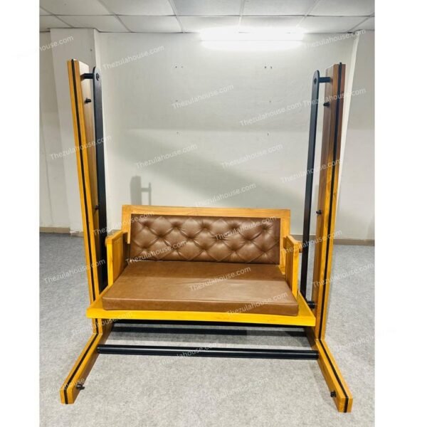 STAND 07- DESIGNER WOODEN SWING WITH STAND